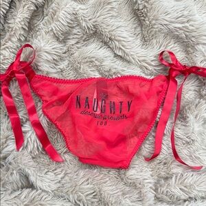 NWT Victoria's Secret - Christmas Red String Bikini Panty